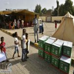 مركز الملك سلمان للإغاثة يوزع 770 سلة غذائية في محلية ود مدني بولاية الجزيرة السودانية