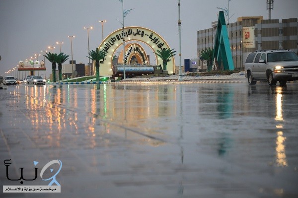 هطول أمطار على محافظة طريف