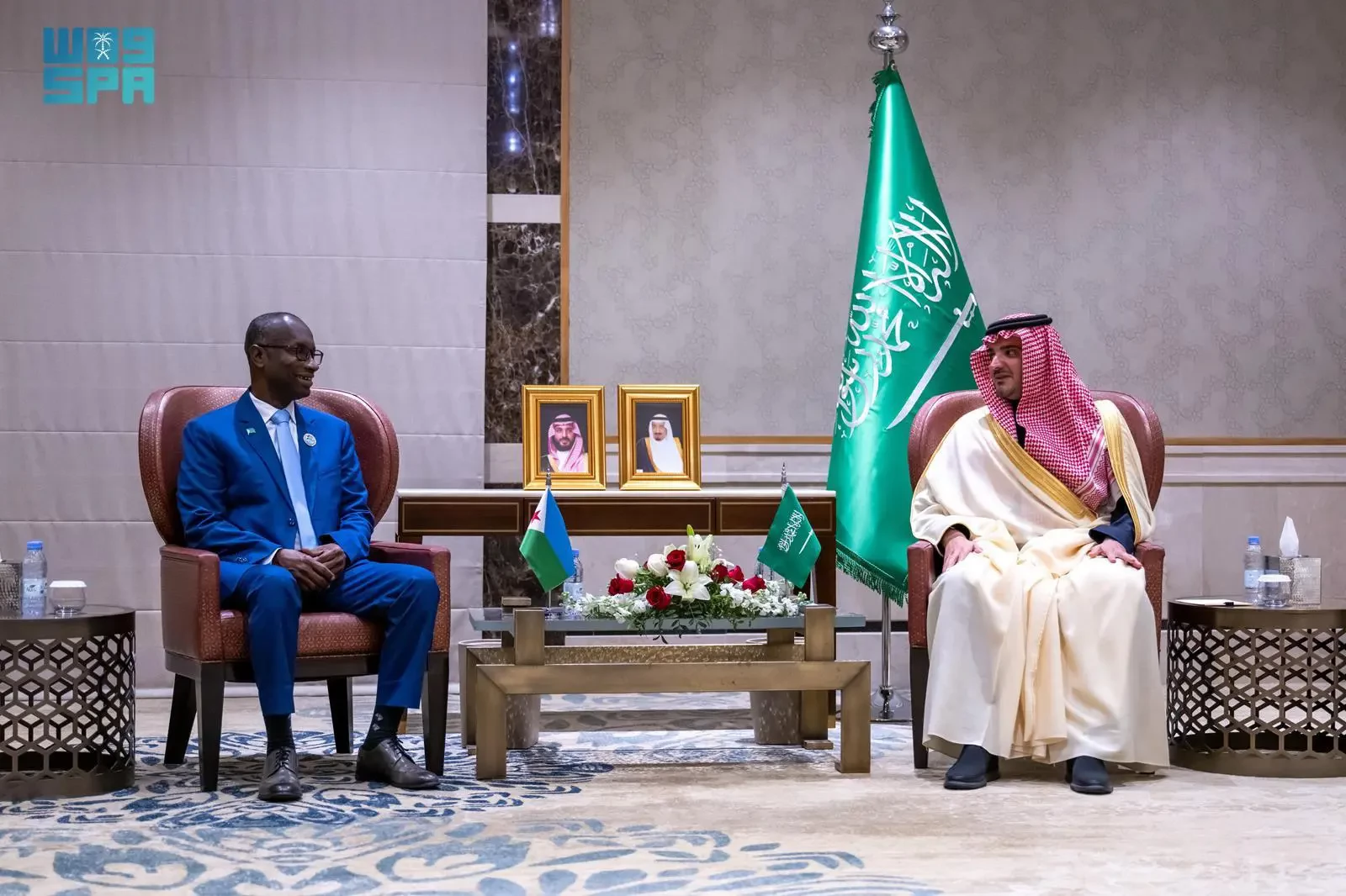 الأمير عبدالعزيز بن سعود يلتقي وزير الداخلية الجيبوتي