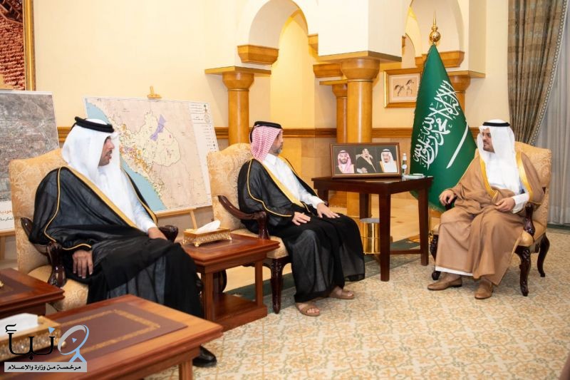 الأمير سعود بن مشعل يستقبل القنصل القطري في جدة