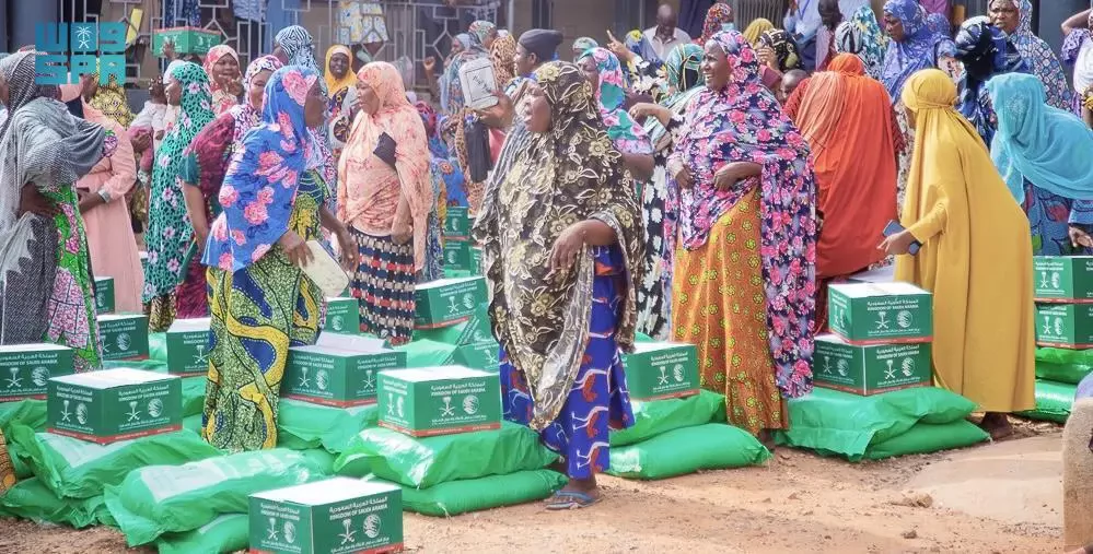 #مركز_الملك_سلمان_للإغاثة : توزيع 210 سلال غذائية في مدينة أكرا بجمهورية غانا