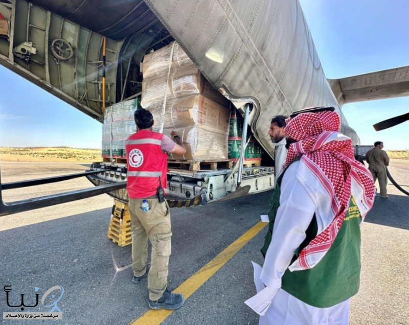 وصول الطائرة السعودية الـ 46 لإغاثة الشعب الفلسطيني في قطاع غزة