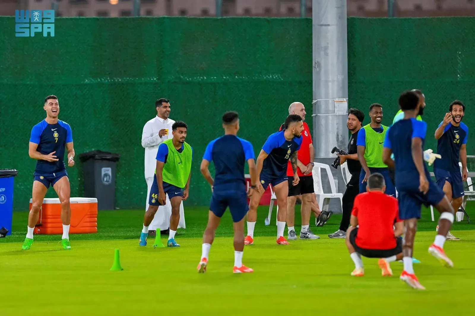 النصر يختتم تحضيراته لنهائي كأس الملك بمرانٍ خفيفٍ وسط أجواءٍ مرحة