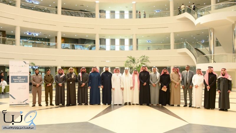 لجنة السلامة المرورية بجامعة الإمام عبد الرحمن بن فيصل تستقبل وفداً من منطقة عسير