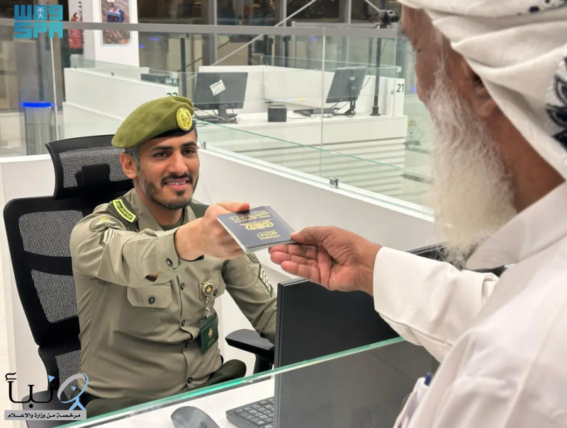 جوازات منفذ الوديعة تستقبل ضيوف الرحمن القادمين للعمرة خلال شهر #رمضان المبارك