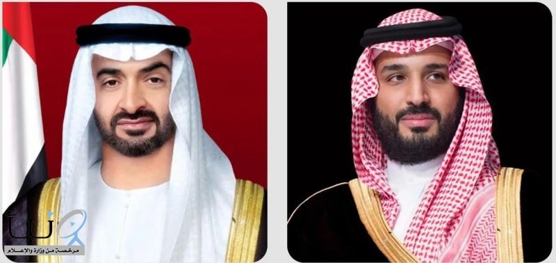 سمو ولي العهد يتلقى اتصالًا هاتفيًا من رئيس دولة الإمارات هنأه فيه بعيد الأضحى