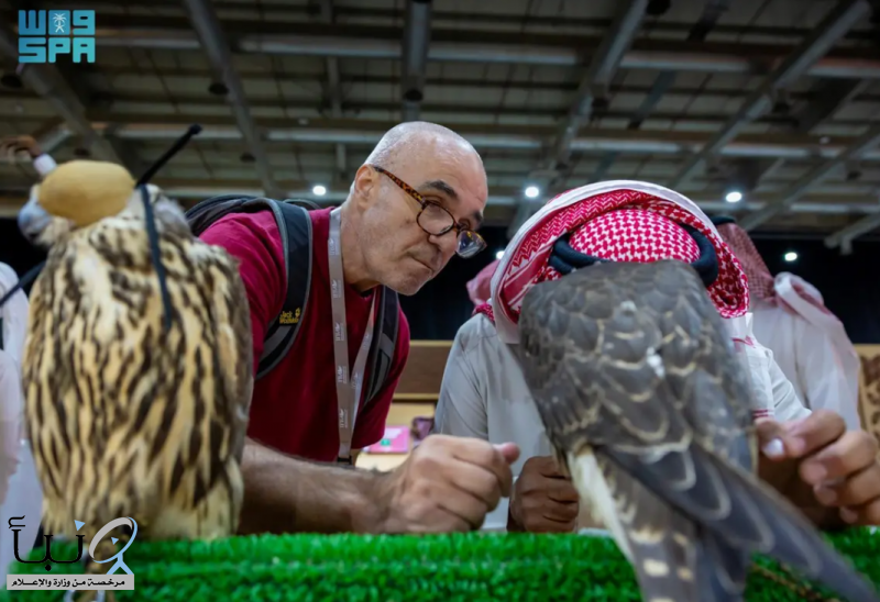 زوار ومشاركون خليجيون ودوليون في المزاد الدولي للصقور بالرياض وسط فرص استثمارية واعدة