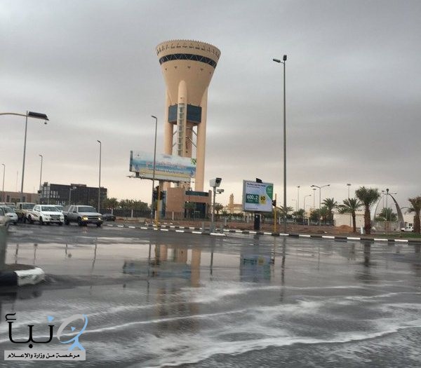 هطول أمطار على منطقة #تبوك