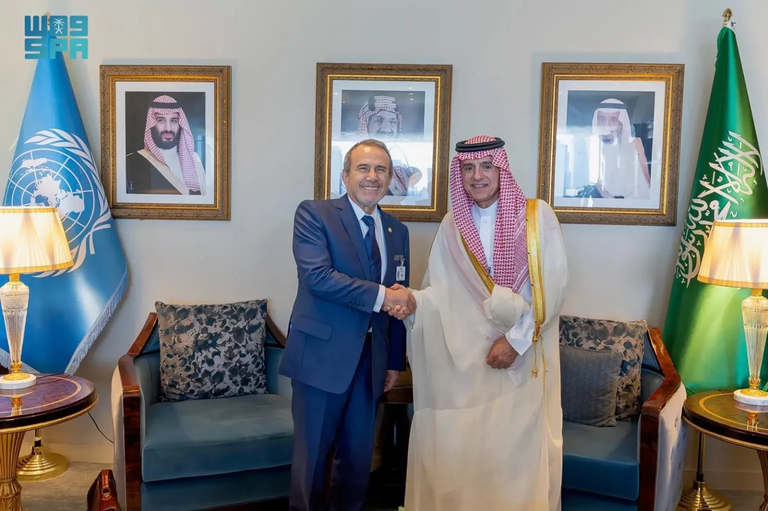 “الجبير” يبحث مع وزير خارجية #البيرو تعزيز العلاقات الثنائية