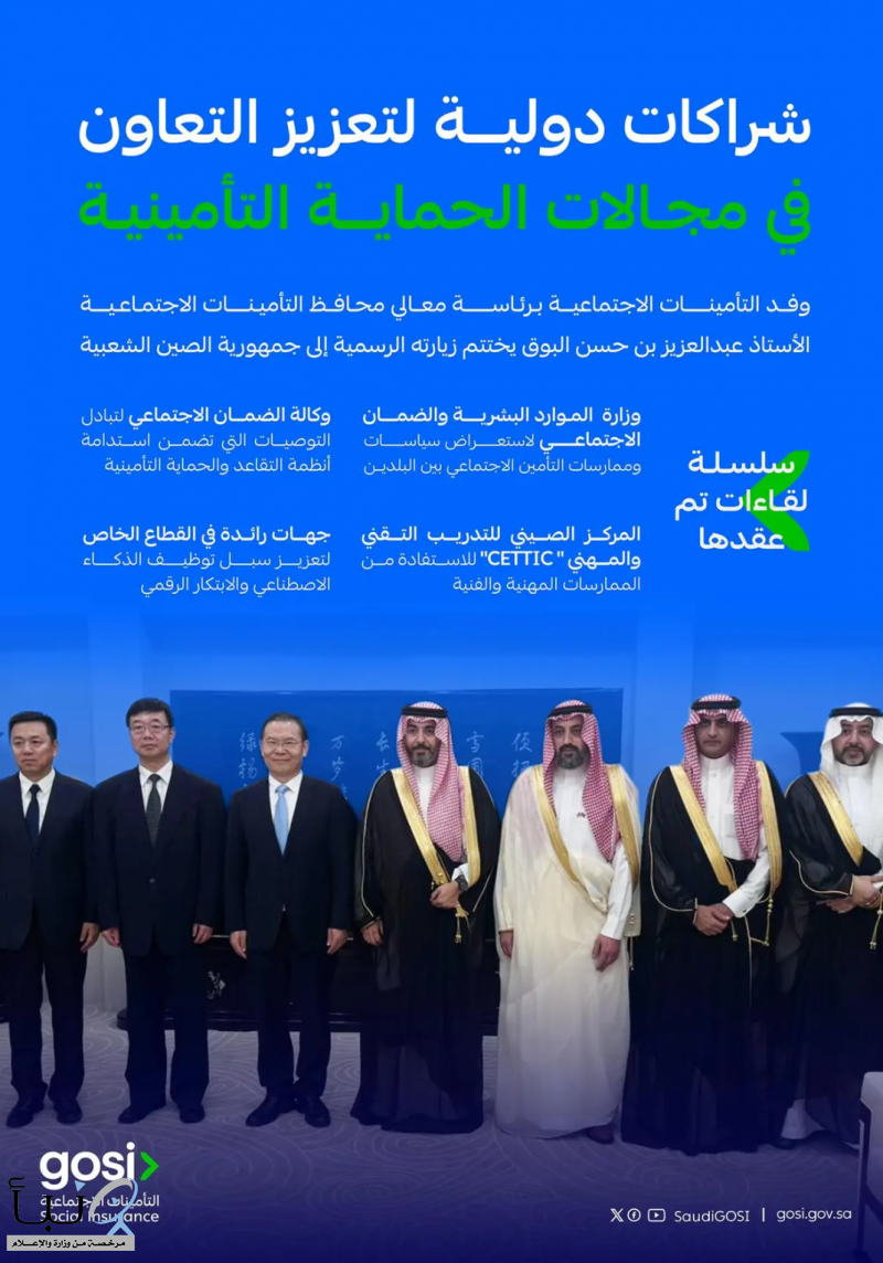 وفد #التأمينات_الاجتماعية يختتم زيارته الرسمية إلى #الصين