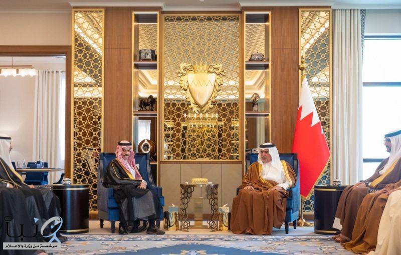 ولي عهد البحرين يستقبل الأمير فيصل بن فرحان ويستعرضان العلاقات الأخوية بين البلدين