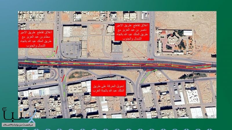 بلدية الخرج تعلن إغلاق جزئي ومؤقت لطريق الملك عبدالله لأعمال التطوير بلدية الخرج تعلن إغلاق جزئي ومؤقت لطريق الملك عبدالله لأعمال التطوير