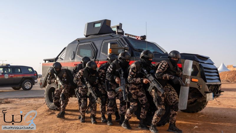 قوات أمن المنشآت تستعرض فرضية تكتيكية في ميدان واحة الأمن