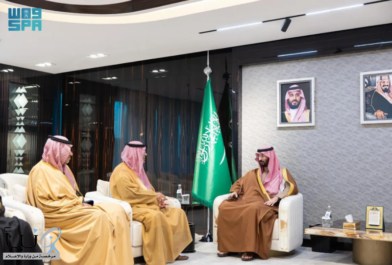 سمو وزير الحرس الوطني يستقبل الرئيس التنفيذي للبنك العربي الوطني سمو وزير الحرس الوطني يستقبل الرئيس التنفيذي للبنك العربي الوطني