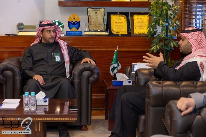 مدير عام فرع البيئة والمياه بالحدود الشمالية يستقبل مدير التشغيل بالشركة الوطنية للخدمات الزراعية