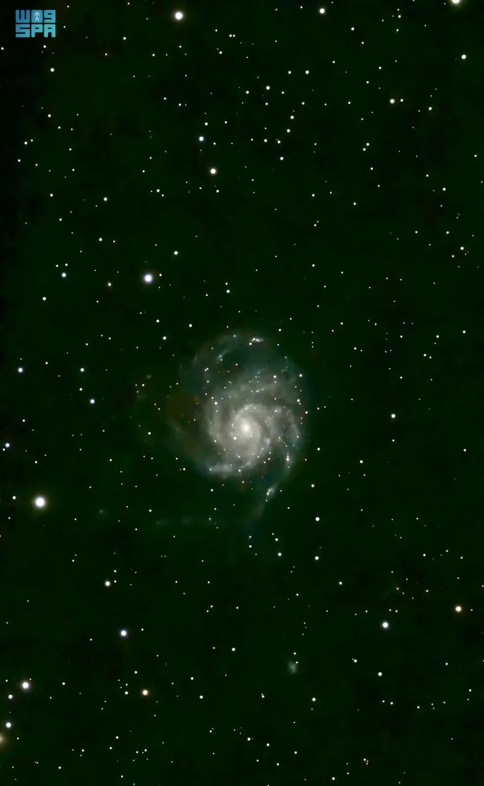 سماء السهلة جنوب رفحاء ترصد مجرة “دولاب الهواء”