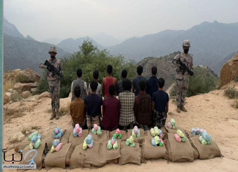 القبض على (19) مخالفًا من الجنسية الإثيوبية لتهريبهم (395) كجم من القات المخدر #عاجل القبض على (19) مخالفًا من الجنسية الإثيوبية لتهريبهم (395) كجم من القات المخدر #عاجل