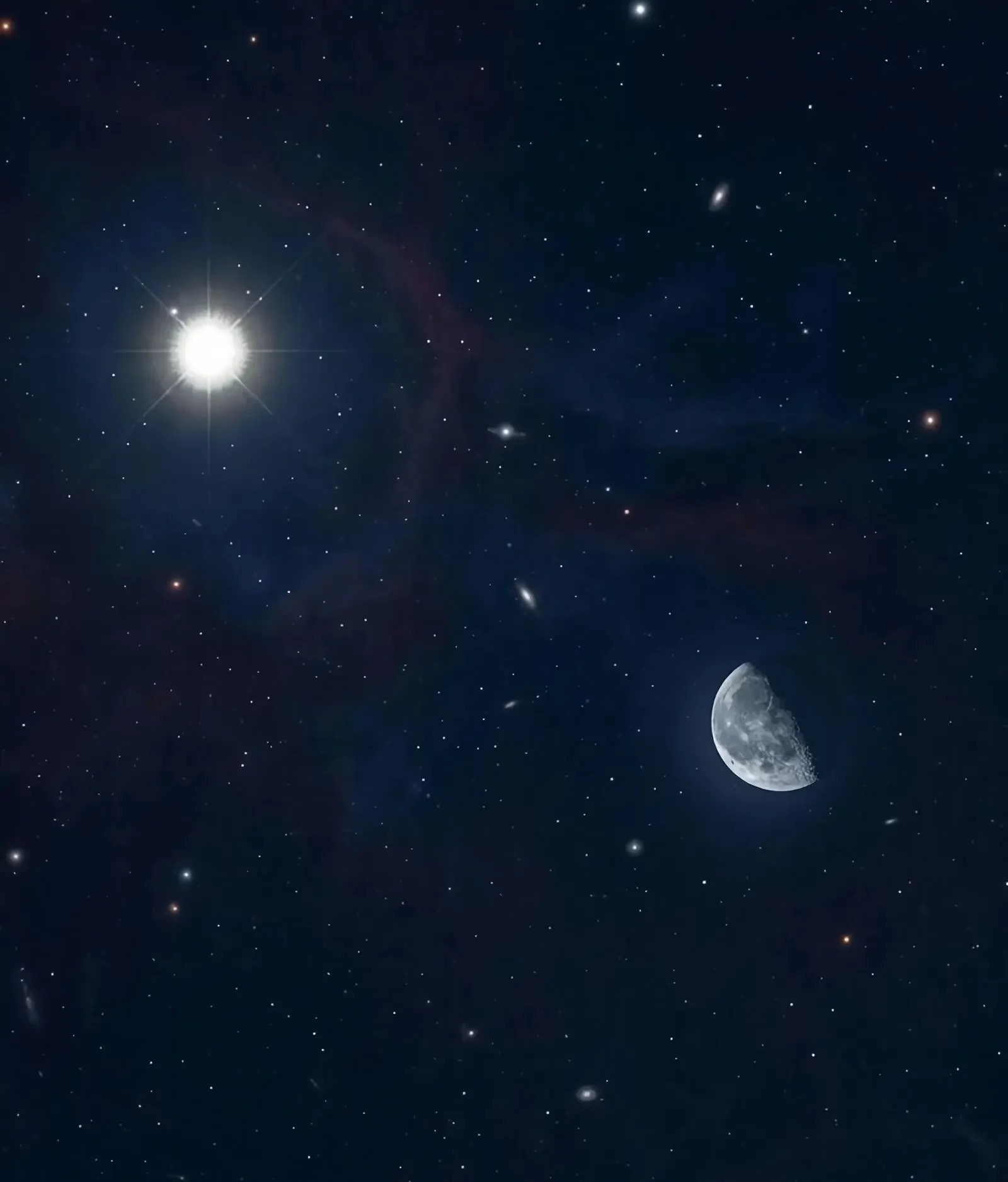 سماء الوطن العربي تشهد اقتران القمر الأحدب بكوكب المشتري العملاق