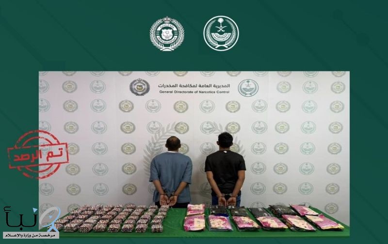 ضبط مروجين لحشيش مخدر وأكثر من 7 آلاف قرص خاضع للتداول الطبي