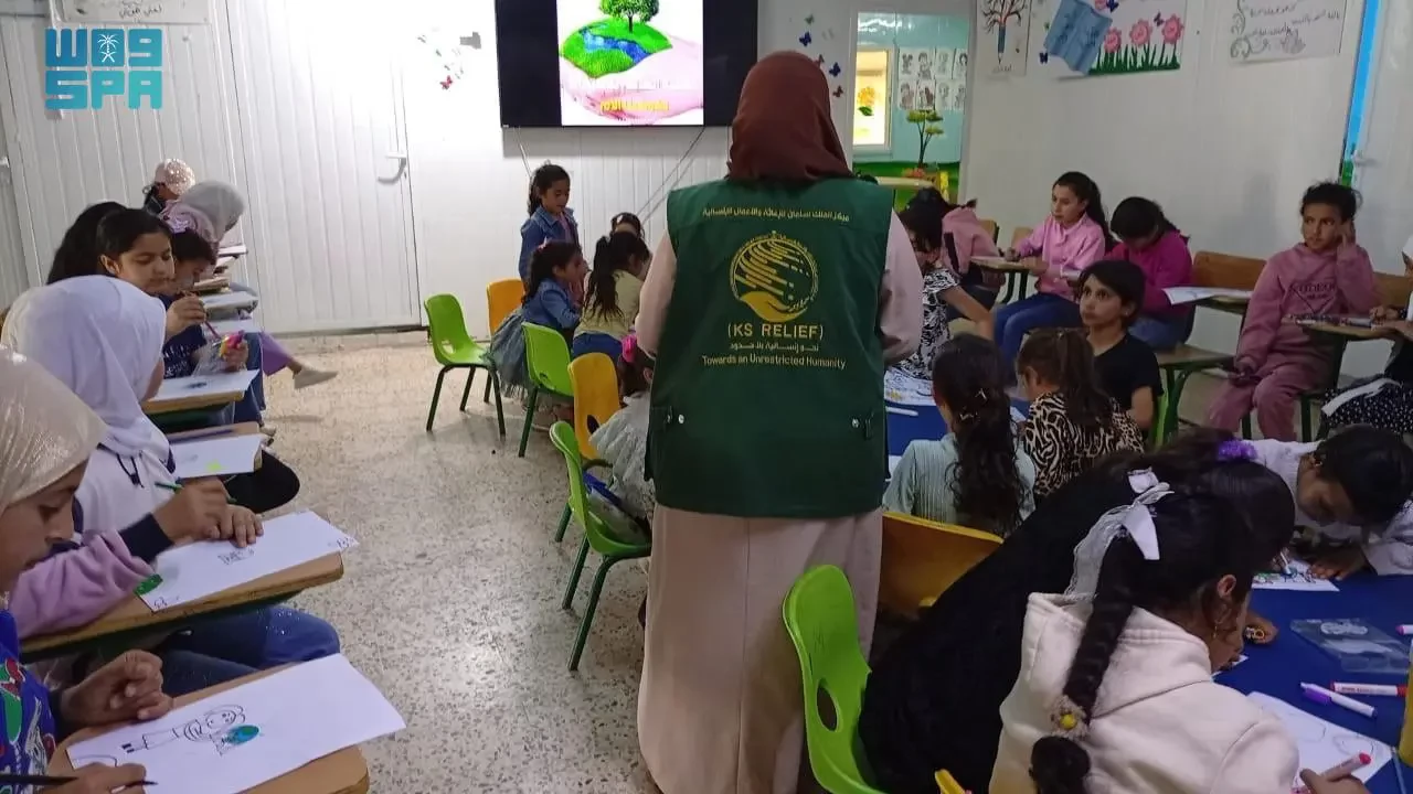 مركز الملك سلمان للإغاثة يحتفي بيوم الأرض في مخيم الزعتري للاجئين السوريين بالأردن