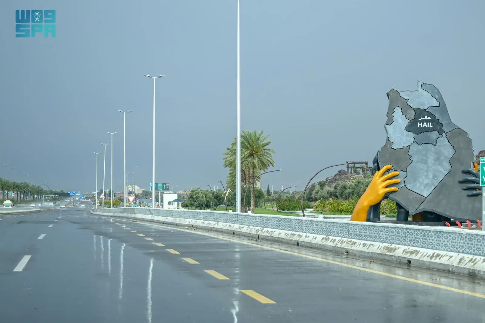 أمطار على منطقة حائل