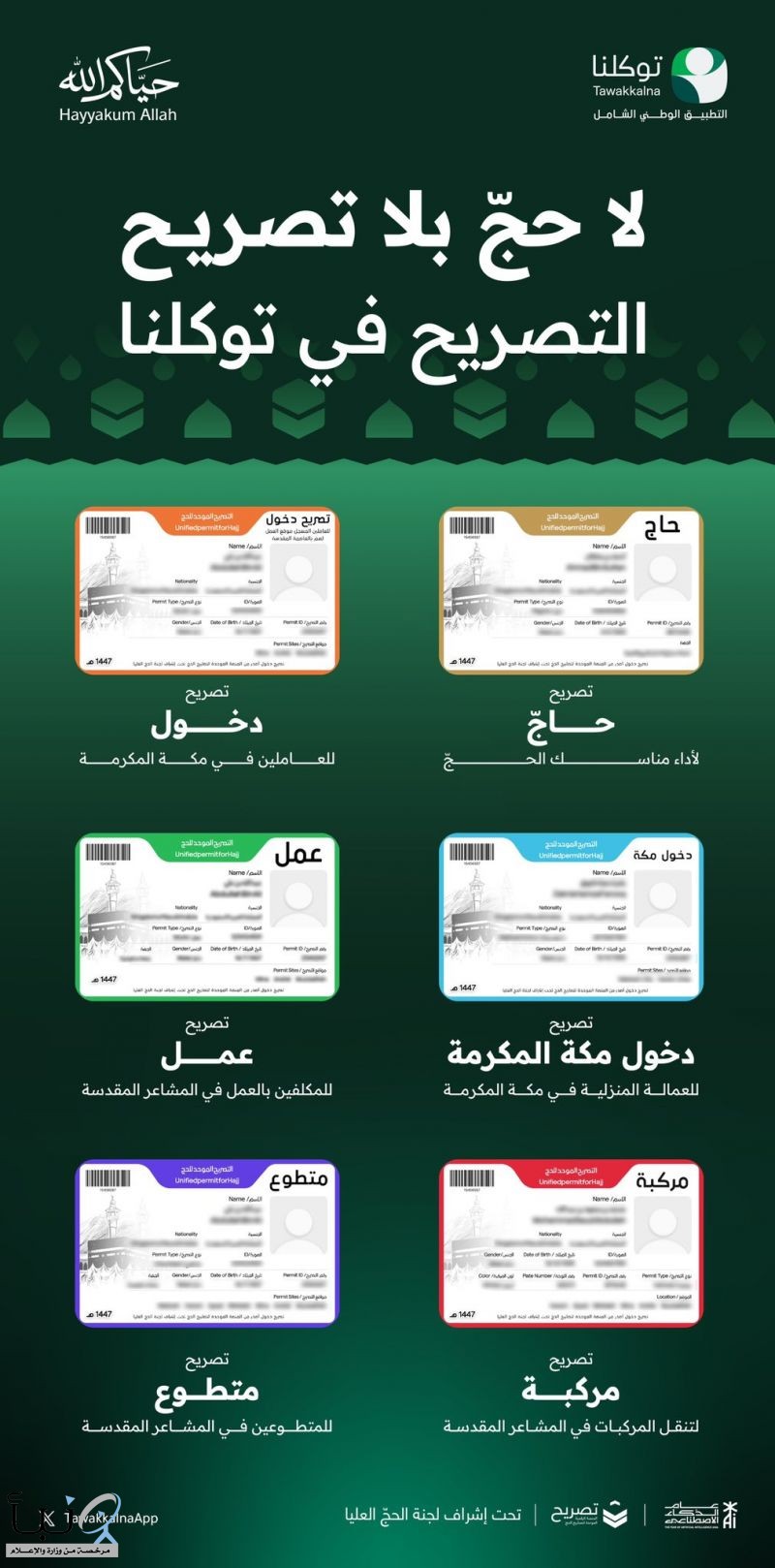 “توكلنا” يفعّل خدمة استعراض تصاريح الحج إلكترونيًا ضمن منظومة الحج الرقمية 1447هـ