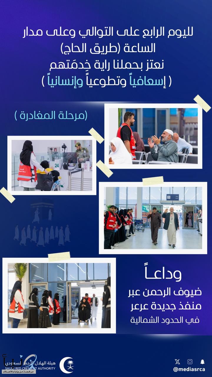 (مرحلة المغادرة لضيوف الرحمن )