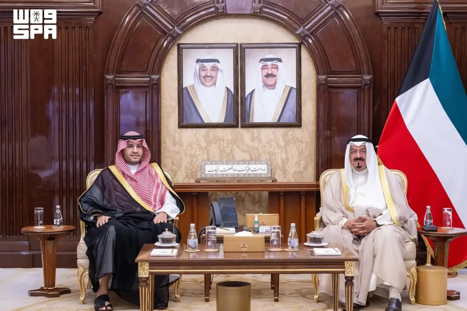 رئيس مجلس الوزراء بدولة الكويت يستقبل الأمير تركي بن محمد بن فهد رئيس مجلس الوزراء بدولة الكويت يستقبل الأمير تركي بن محمد بن فهد