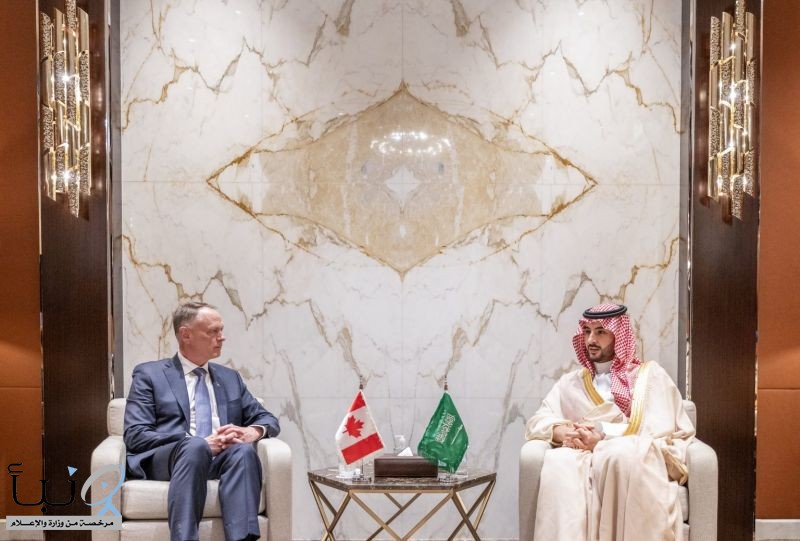 سمو وزير الدفاع يبحث مع نظيره الكندي تعزيز التعاون العسكري وتطورات الأوضاع الإقليمية سمو وزير الدفاع يبحث مع نظيره الكندي تعزيز التعاون العسكري وتطورات الأوضاع الإقليمية