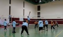 اليوم المباراة النهائية  لبطولة المعلمين لكرة الطائرة  لمداراس الدلم 