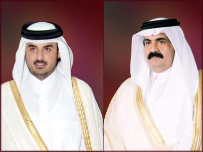 أمير قطر يتنازل عن الحكم لولي عهده الشيخ تميم 