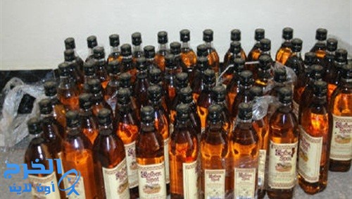  ضبط 13 ألف زجاجة خمر في إرسالية «ألواح خشبية»