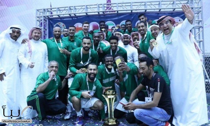 الأخضر لكرة السلة بطلاً لكأس الخليج