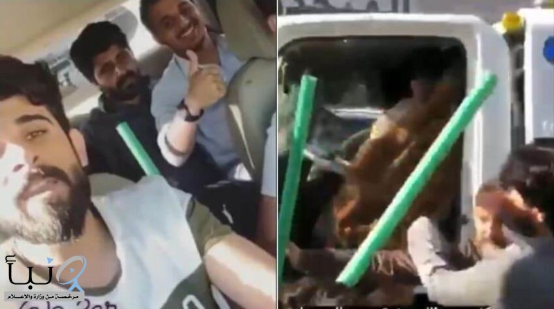#القبض على العمال الذين ضربوا سائق سطحة بالعصي في الرياض