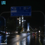 هطول أمطار على مدينة #عرعر