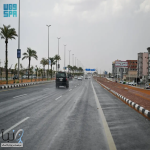 هطول أمطار على منطقة #حائل