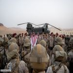 الأمير خالد بن سلمان يشهد تمرين القوات الخاصة النخبة بوزارة الدفاع