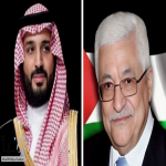 الرئيس الفلسطيني يشيد بمواقف #السعودية الثابتة تجاه القضية الفلسطينية ويشكر #ولي_العهد