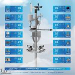حالة الطقس : هطول أمطار رعدية متوسطة إلى غزيرة مصحوبة برياح نشطة على عدة مناطق #عاجل