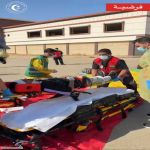 الهلال الأحمر بالحدود الشمالية ينفذ فرضية مع الجهات المعنية