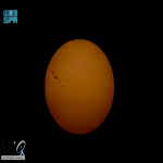 رصد ظهور البقعة الشمسية العملاقة رقم 4294 من سماء الحدود الشمالية