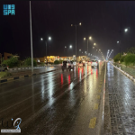 هطول أمطار خفيفة إلى متوسطة على منطقة الجوف