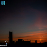 رصد العمود الضوئي في سماء الحدود الشمالية