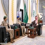 سمو محافظ الطائف يستقبل قائد منطقة الطائف العسكرية المُعيَّن حديثًا ويهنئه بالثقة الملكية
