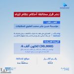 «السعودية للمياه» تغرّم منشأتين 130 ألف ريال لمخالفات بنظام المياه في جدة وينبع