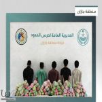 حرس الحدود يقبض على 12 مخالفًا لتهريب 213 كجم من نبات القات المخدر