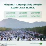 وزارة البيئة تدعو الحجاج للالتزام بالسلوكيات البيئية للحفاظ على الموارد الطبيعية خلال موسم الحج