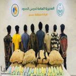 حرس الحدود يحبط تهريب 496 كيلوجرامًا من القات في عسير وجازان ويقبض على 19 مخالفًا