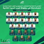 قائمة #أخضر_الطائرة المشاركة في بطولة غرب آسيا الثانية للرجال ????????????
