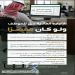ديوان المظالم: الإجازة العادية حقٌ نظامي للموظف لا يسقطه التقصير
